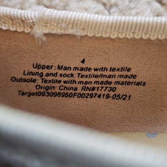 Cat & Jack White Ballet Flats with Bow - Girls Size 4 - Dress Shoes - Picture 11 of 11